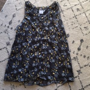 CAbi floral sheer top